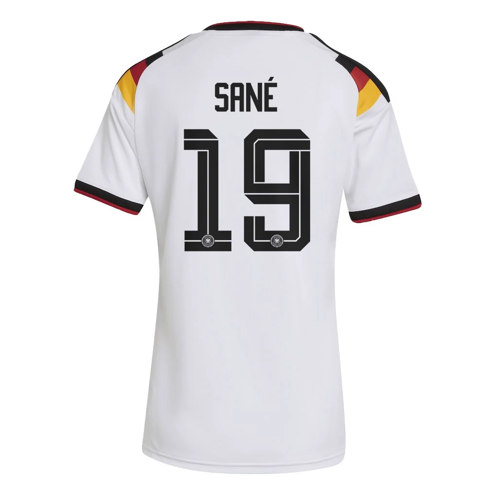 Germany 2026 Home 3D T-Shirt (Leroy Sané #19) - Fully Printed White Unisex Tee