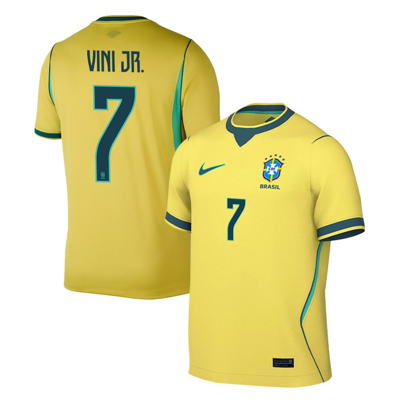 Brazil Home Jersey 2026 (Vinicius Junior 7) - Yellow | Vantage Point Soccer