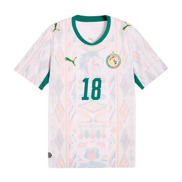 Senegal 2026 Home Jersey (Ismaïla Sarr #18) - Embroidered Breathable Men's Soccer Shirt