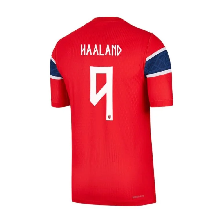 Norway 2026 Home Jersey (Erling Haaland #9) - Viking Red Performance Soccer Shirt