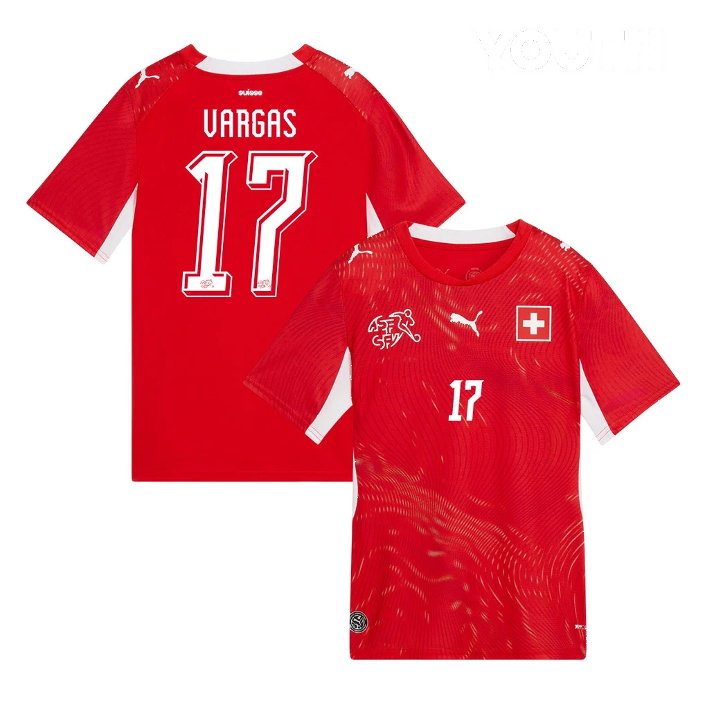 Switzerland Home Jersey 2026 (Rubén Vargas #17) - World Cup Edition Supporter Kit
