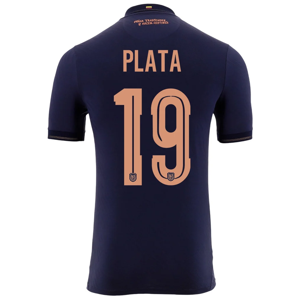 Ecuador 2026 Away Jersey (Gonzalo Plata #19) - Fully Printed Navy Unisex Tee