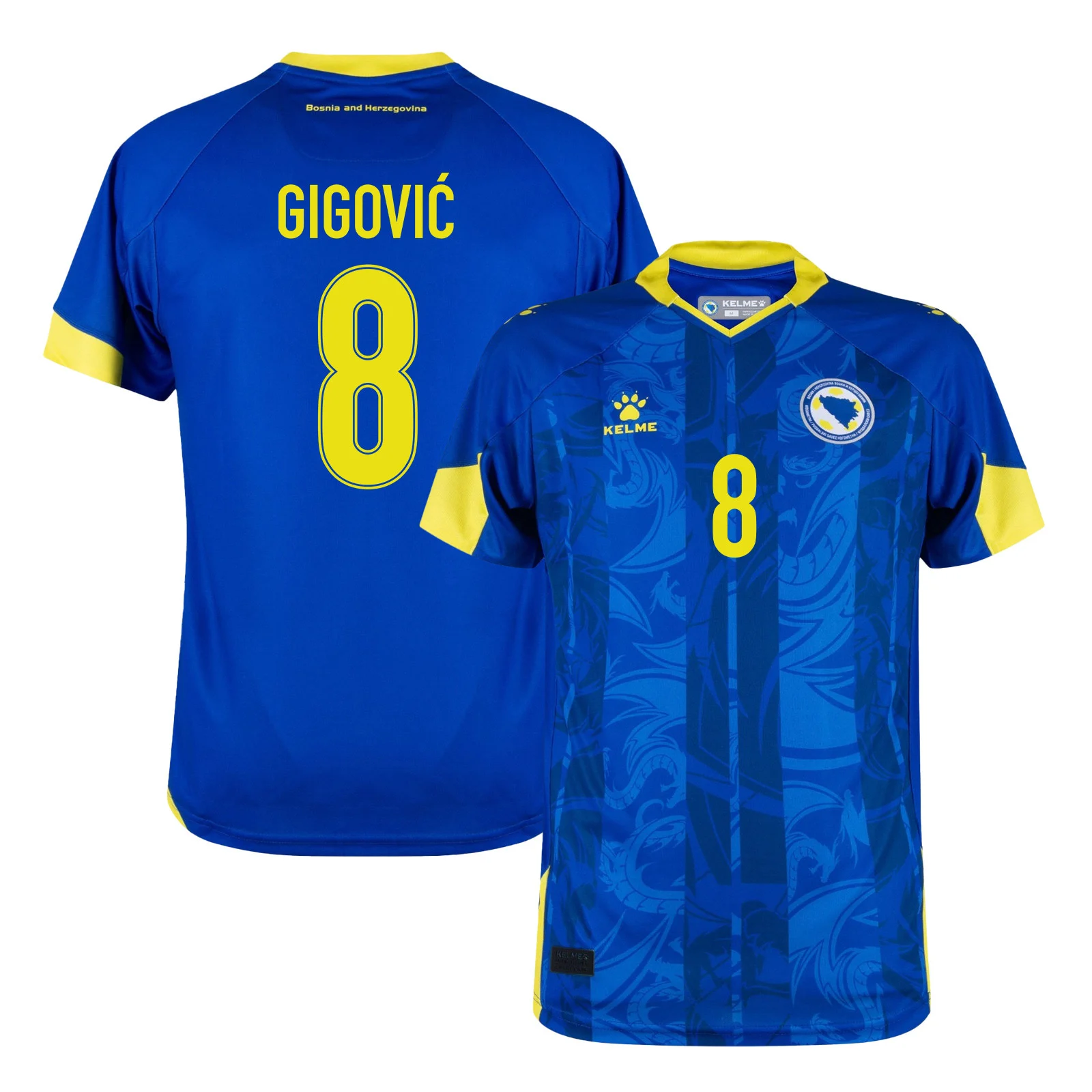 Bosnia and Herzegovina Home Jersey 2026 (Kerim Alajbegović #19) - Royal Blue Supporter Kit