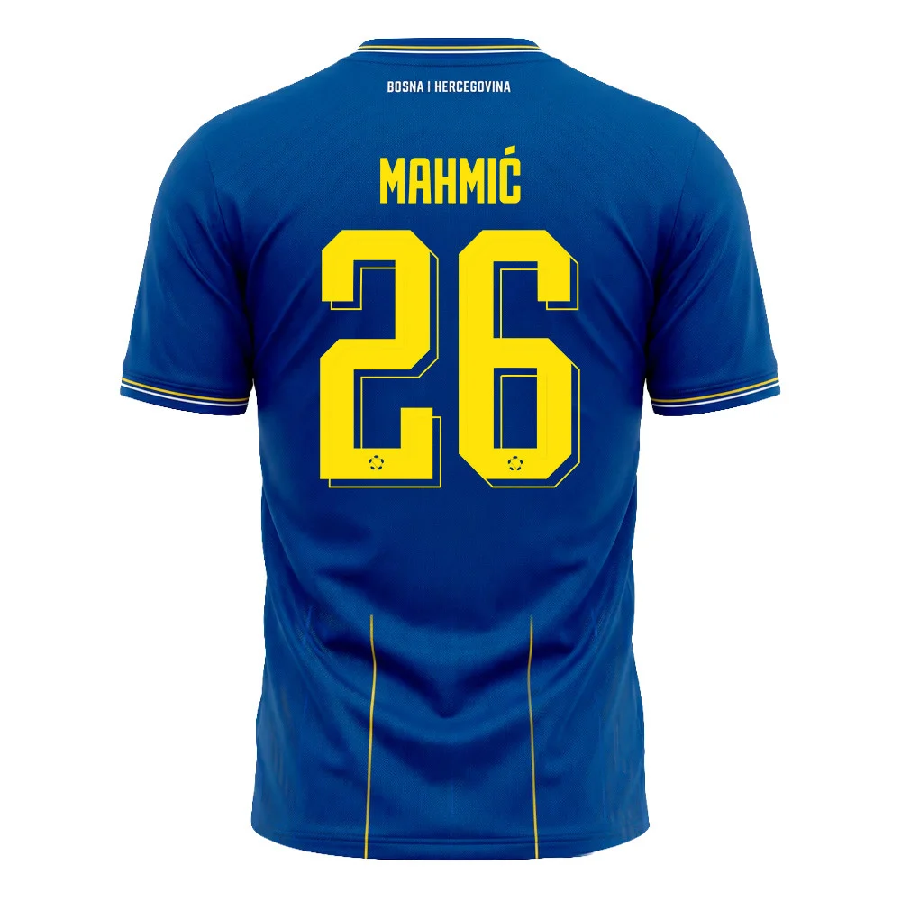 Bosnia and Herzegovina Home Jersey 2026/27 (Ermin Mahmić #26) - Royal Blue Supporter Kit