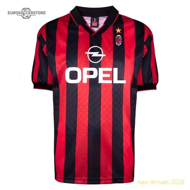 AC Milan 1996 Home Retro Shirt (Panucci 2)-Vantage Point Soccer