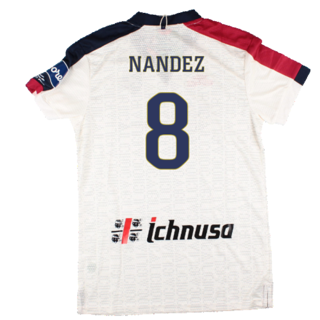 Cagliari 2022-23 Away Shirt (S) (Nandez 8) (BNWT)-Vantage Point Soccer