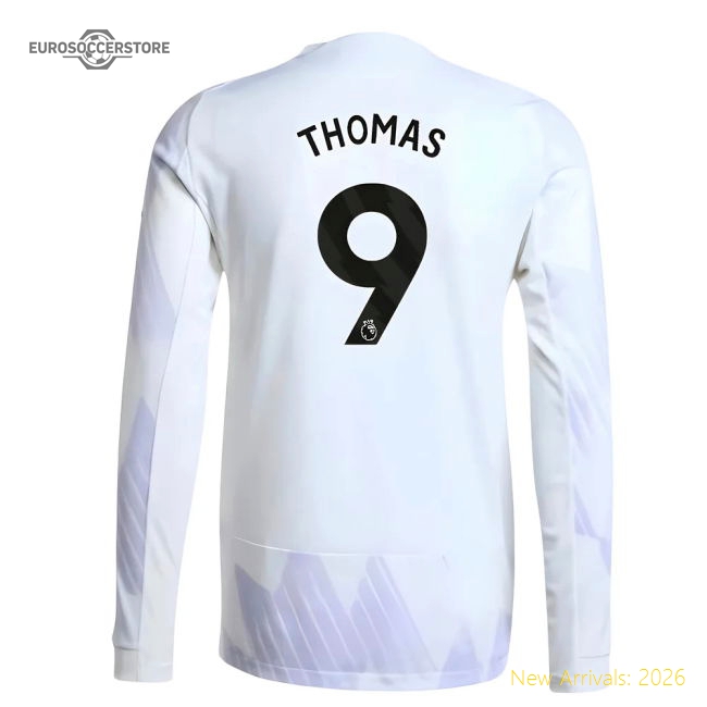 2025-2026 Man Utd Authentic Long Sleeve Away Shirt (Thomas 9)-Vantage Point Soccer