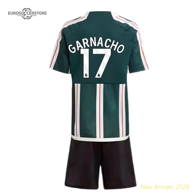 2023-2024 Man Utd Away Mini Kit (Garnacho 17)-Vantage Point Soccer