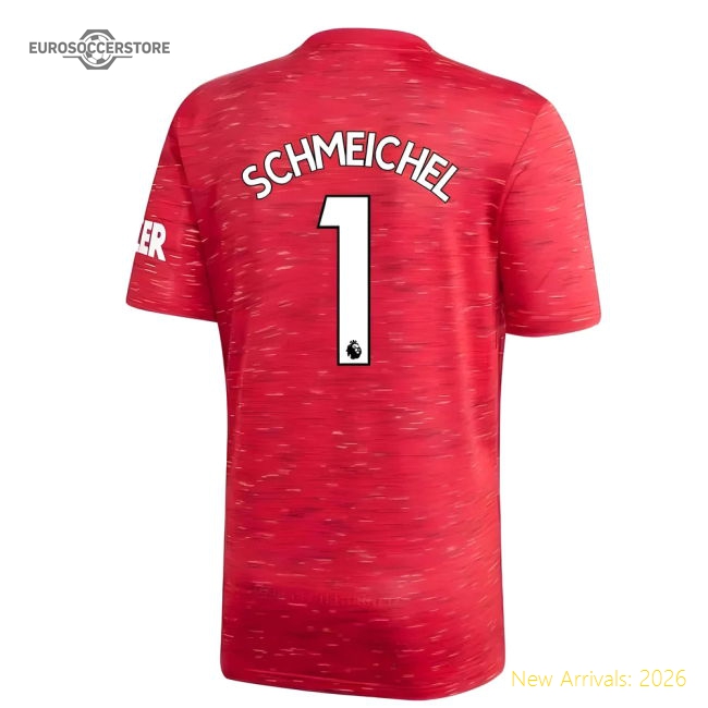 2020-2021 Man Utd Adidas Home Football Shirt (Kids) (SCHMEICHEL 1)-Vantage Point Soccer
