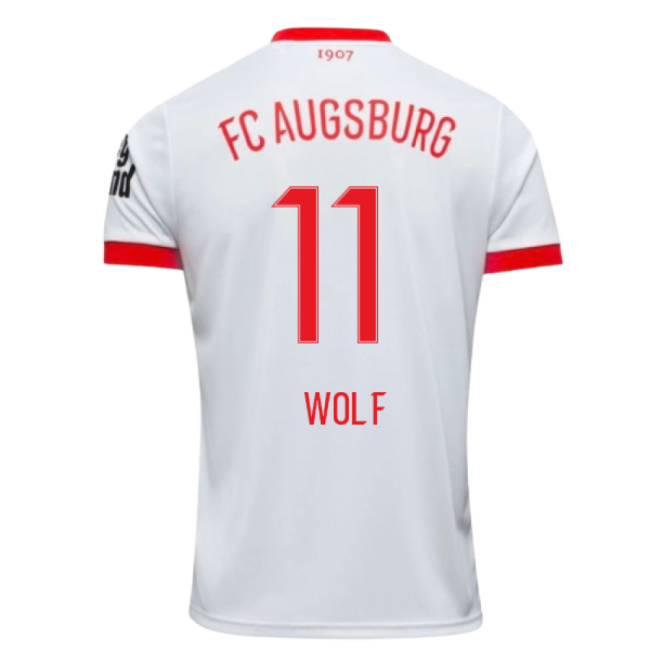 2025-2026 FC Augsburg Home Shirt (Wolf 11)-Vantage Point Soccer