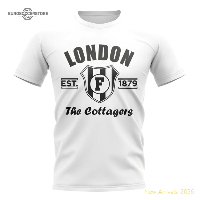 Fulham Established Football T-Shirt (White)-Vantage Point Soccer