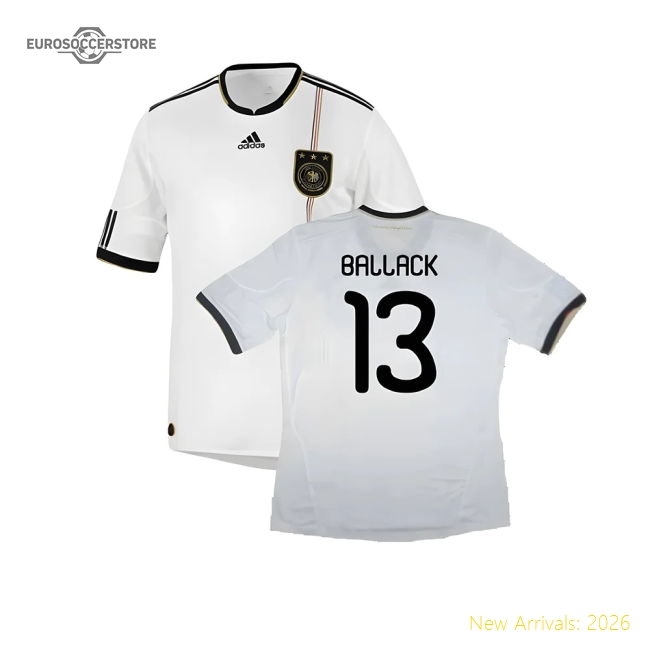 Germany 2010-11 Home Shirt ((Good) S) (BALLACK 13)-Vantage Point Soccer