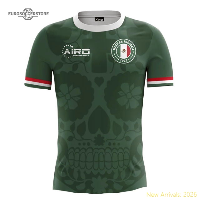 2025-2026 Mexico Home Concept Football Shirt (R.Jimenez 9)-Vantage Point Soccer