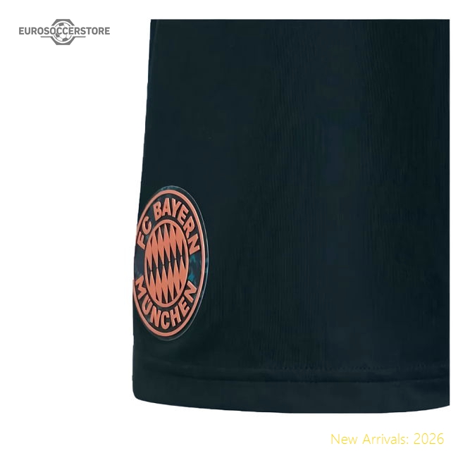 2024-2025 Bayern Munich Away Shorts (Black)-Vantage Point Soccer