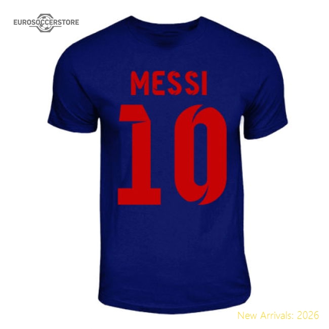 Lionel Messi Barcelona Hero T-shirt (navy)-Vantage Point Soccer