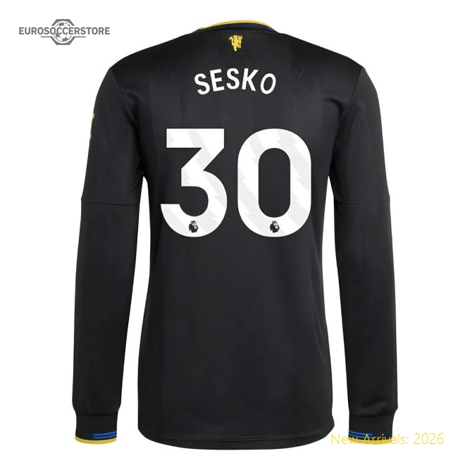 2025-2026 Man Utd Authentic Long Sleeve Third Shirt (Sesko 30)-Vantage Point Soccer