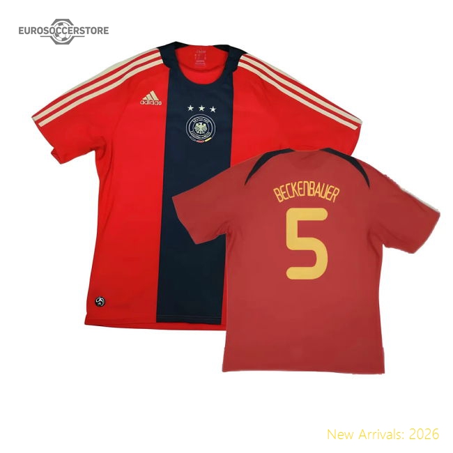Germany 2008-10 Away Shirt ((Excellent) XXL) (BECKENBAUER 5)-Vantage Point Soccer