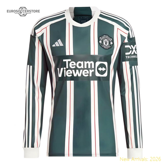 2023-2024 Man Utd Long Sleeve Away Shirt (Mainoo 37)-Vantage Point Soccer