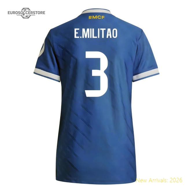 2025-2026 Real Madrid Authentic Third Shirt (Womens) (E.Militao 3)-Vantage Point Soccer