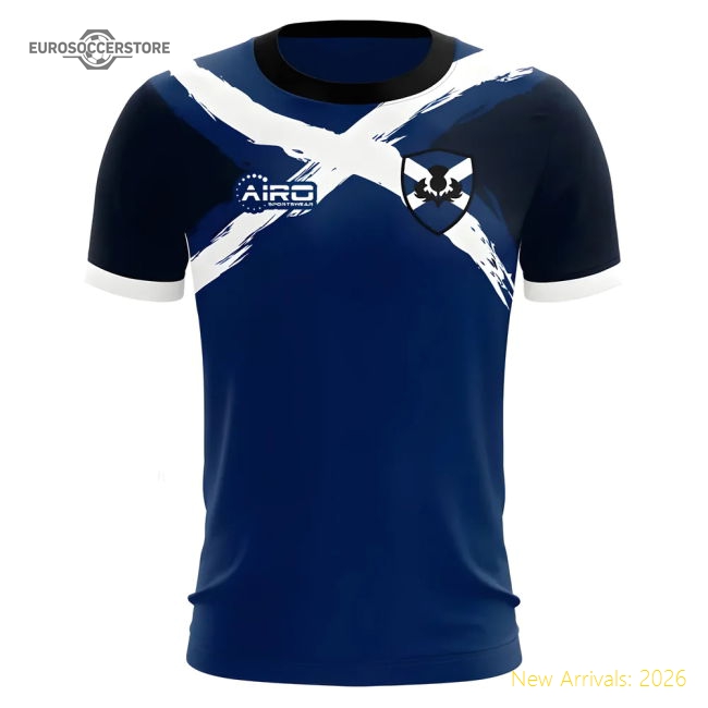 2025-2026 Scotland Flag Concept Football Shirt-Vantage Point Soccer