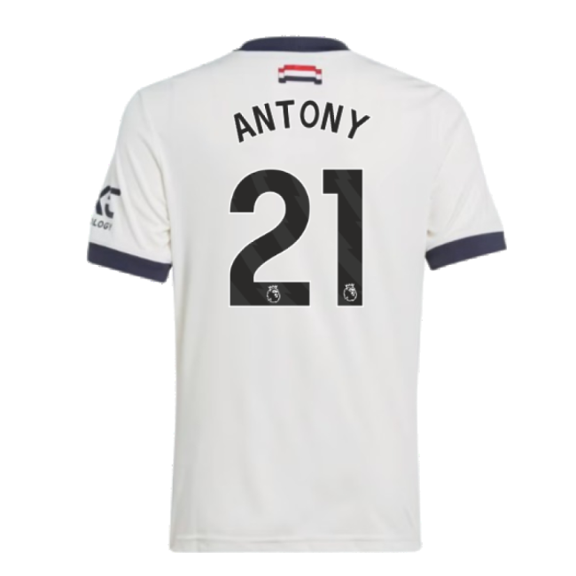 2024-2025 Man Utd Third Shirt (Kids) (Antony 21)-Vantage Point Soccer