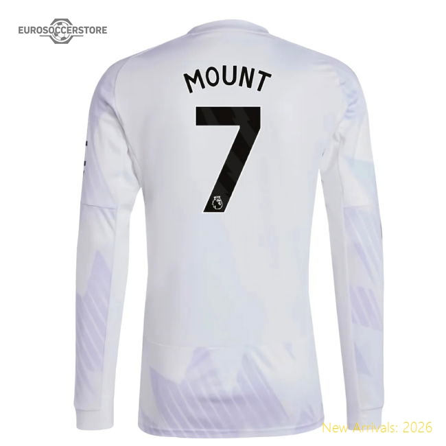 2025-2026 Man Utd Long Sleeve Away Shirt (Mount 7)-Vantage Point Soccer
