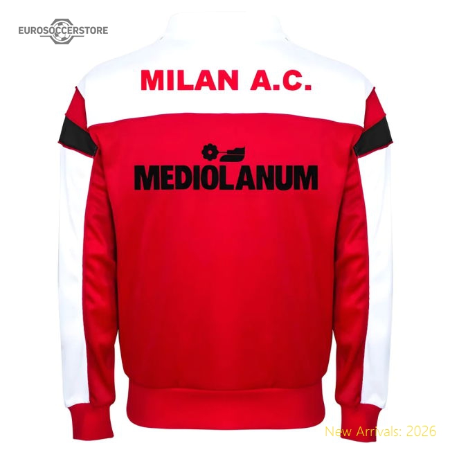 AC Milan 1988 Retro Football Track Jacket-Vantage Point Soccer