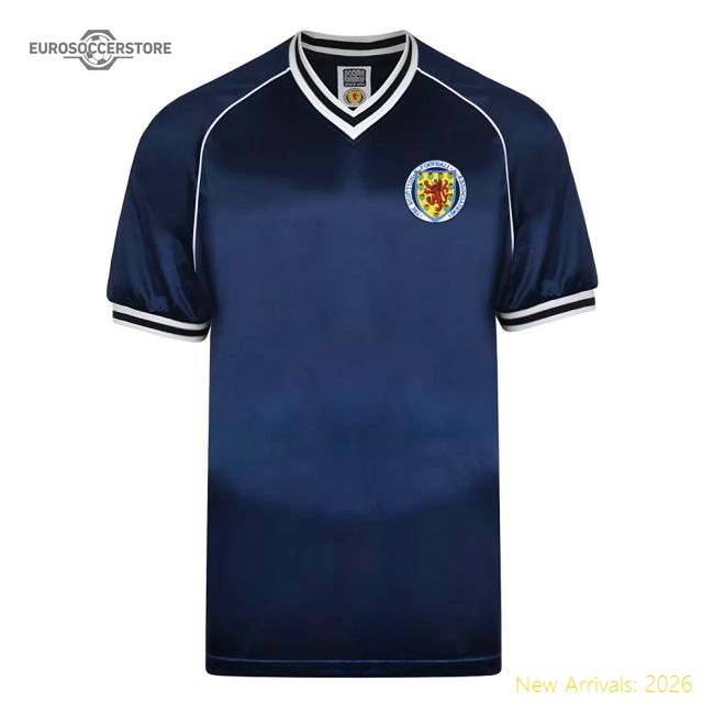 Score Draw Scotland 1982 Retro Football Shirt-Vantage Point Soccer