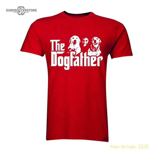 Alexis Sanchez - The Dogfather T-Shirt (Red)-Vantage Point Soccer