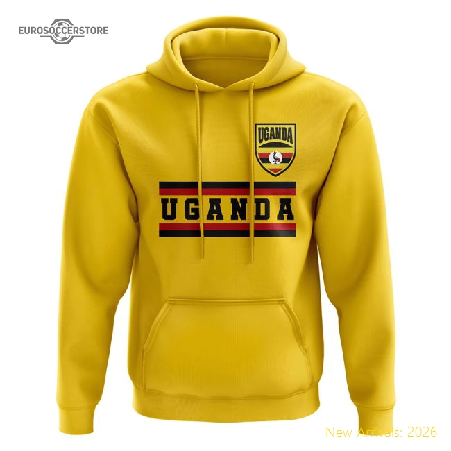 Uganda Core Football Country Hoody (Yellow)-Vantage Point Soccer