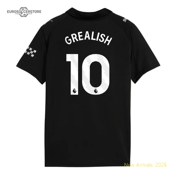 2025-2026 Man City Away Mini Kit (Grealish 10)-Vantage Point Soccer