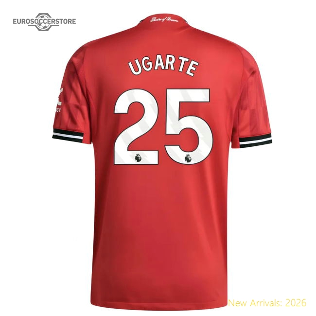 2025-2026 Man Utd Authentic Home Shirt (Ugarte 25)-Vantage Point Soccer