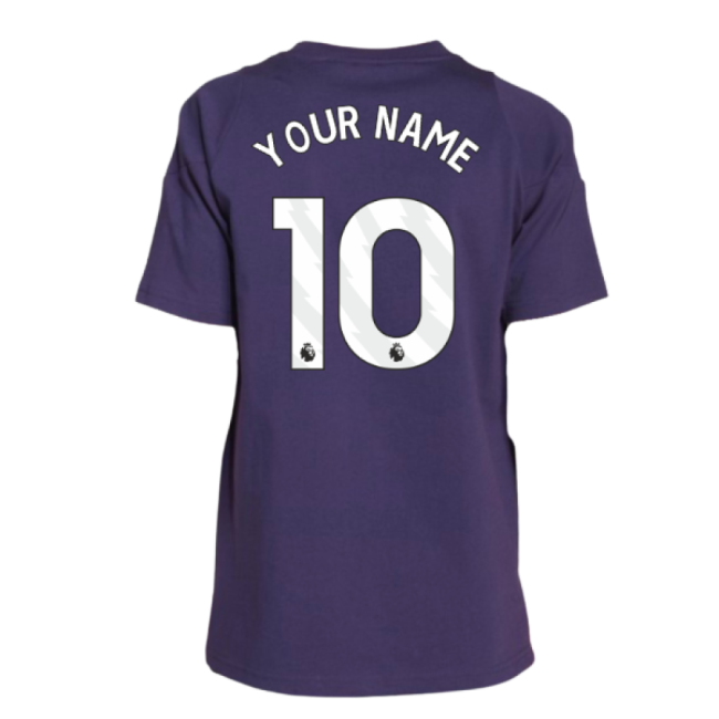 2025-2026 Man Utd Training Tee (Aurora Plum) - Kids (Your Name)-Vantage Point Soccer