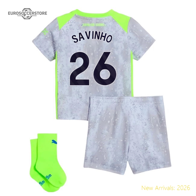 2025-2026 Man City Third Baby Kit (Savinho 26)-Vantage Point Soccer