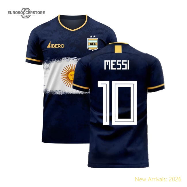 Argentina 2025-2026 Away Concept Football Kit (Libero) (MESSI 10)-Vantage Point Soccer