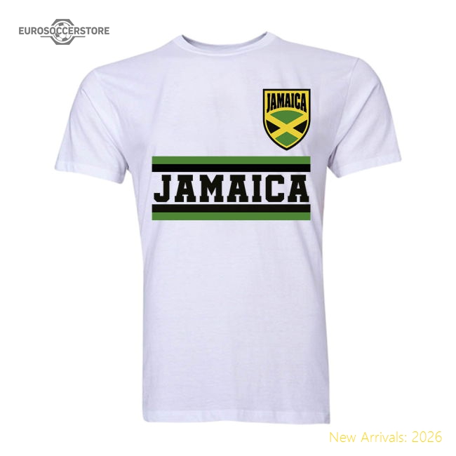 Jamaica Core Football Country T-Shirt (White)-Vantage Point Soccer