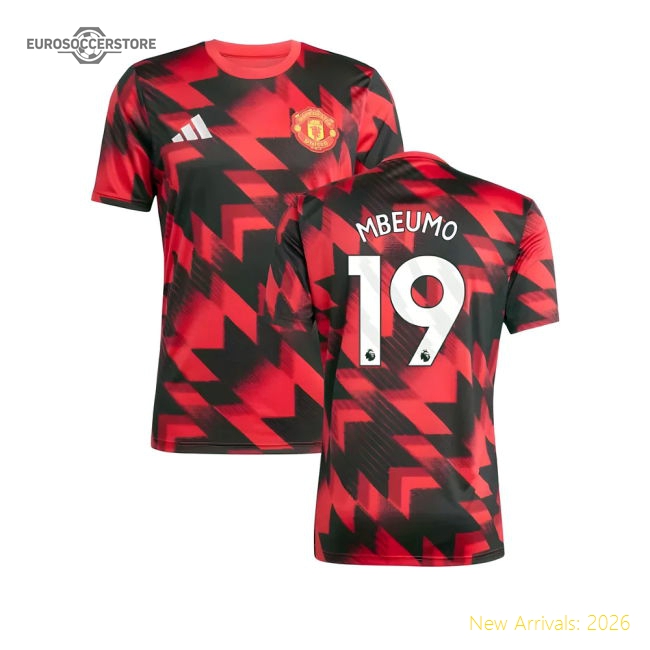 2025-2026 Man Utd Pre-Match Shirt (Red) (Mbeumo 19)-Vantage Point Soccer
