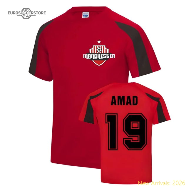 Amad Diallo Manchester Sports Training Jersey (Red)-Vantage Point Soccer