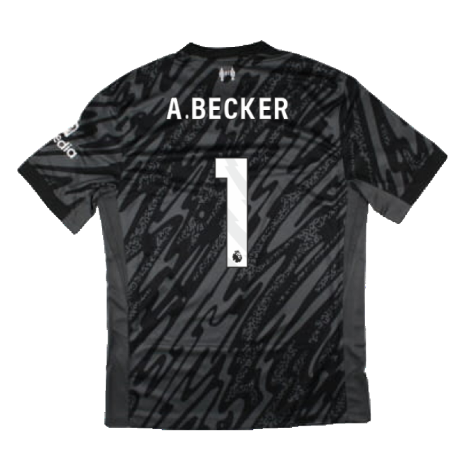 2024-2025 Liverpool Home Goalkeeper Shirt (Black) (A.Becker 1)-Vantage Point Soccer