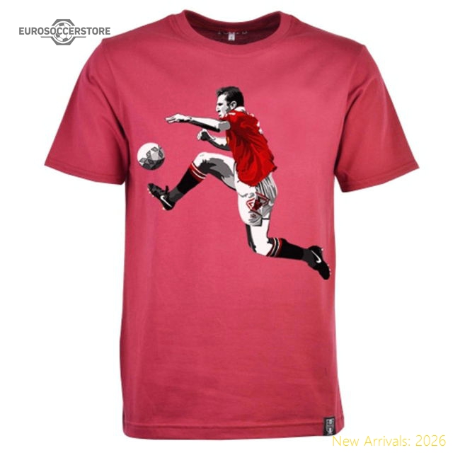 Manchester Reds Retro Cantona T-Shirt (Maroon)-Vantage Point Soccer