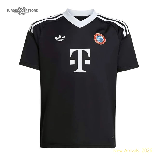 2024-2025 Bayern Munich Third Goalkeeper Shirt (Black) - Kids-Vantage Point Soccer