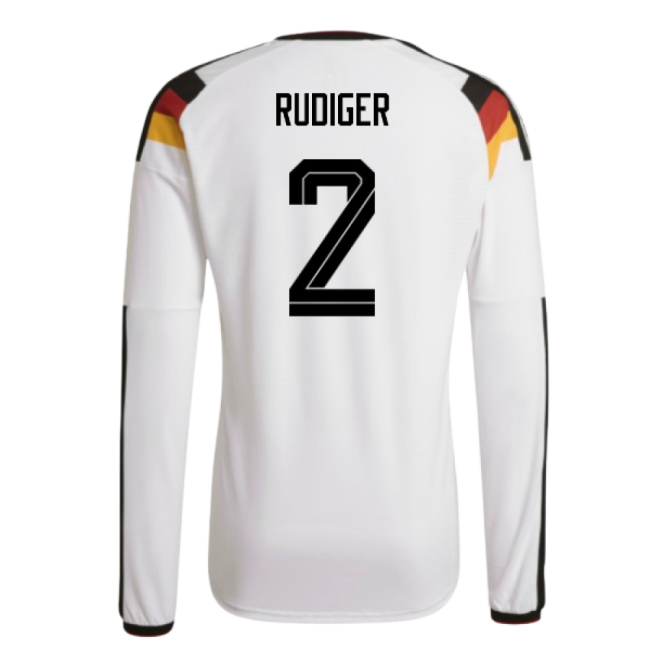 2026-2027 Germany Authentic Long Sleeve Home Shirt (Rudiger 2)-Vantage Point Soccer
