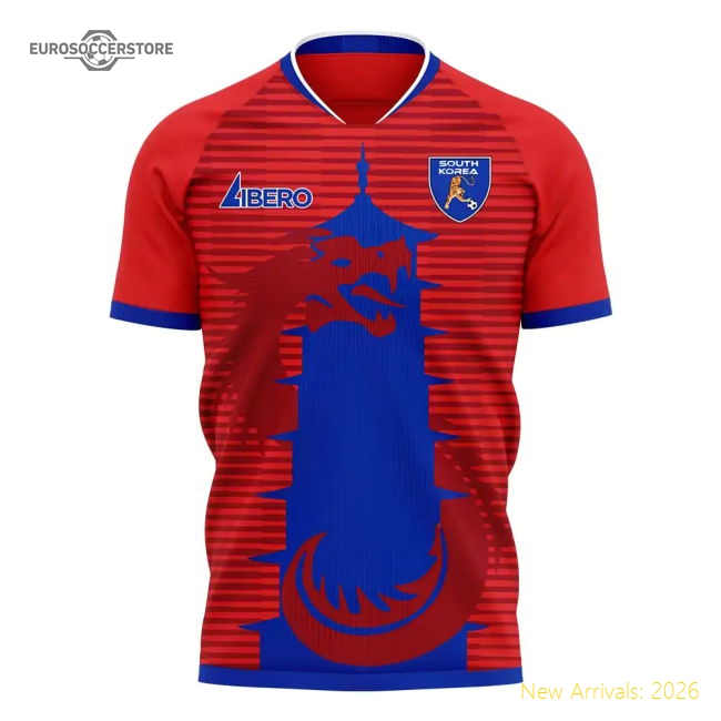 South Korea 2025-2026 Home Concept Football Kit (Libero) (J S PARK 7)-Vantage Point Soccer