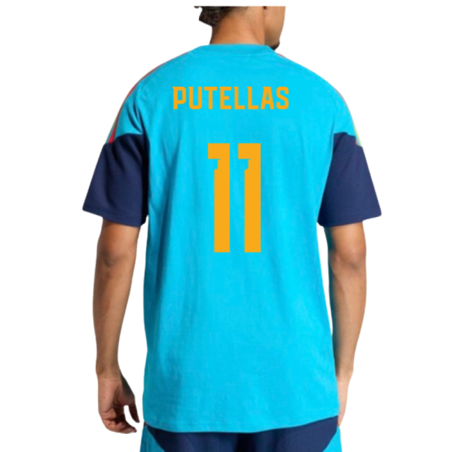 2026-2027 Spain Training Tee (Bold Aqua) (Putellas 11)-Vantage Point Soccer