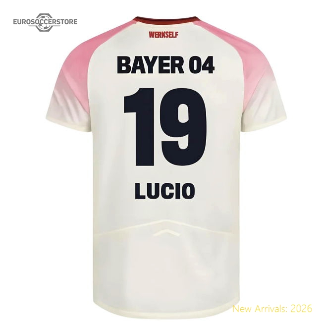 2025-2026 Bayer Leverkusen Away Shirt (Kids) (Lucio 19)-Vantage Point Soccer