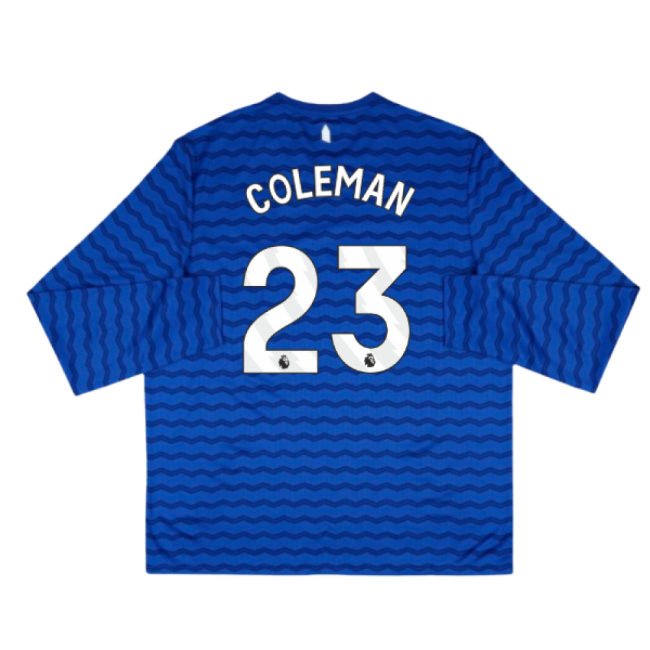 2025-2026 Everton Home Long Sleeve Shirt (Coleman 23)-Vantage Point Soccer