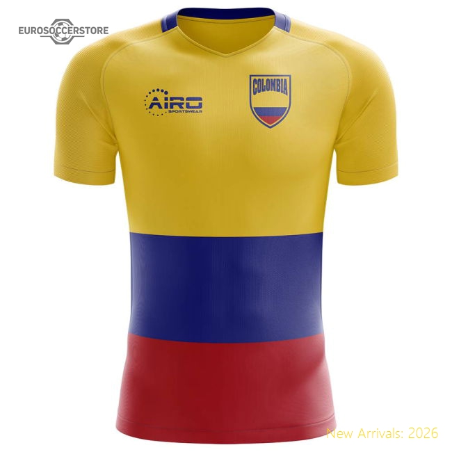 2025-2026 Colombia Flag Concept Football Shirt (James 10)-Vantage Point Soccer
