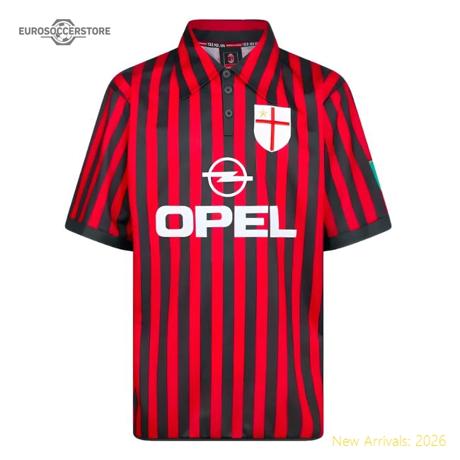 AC Milan 2000 Centenary Retro Football Shirt-Vantage Point Soccer