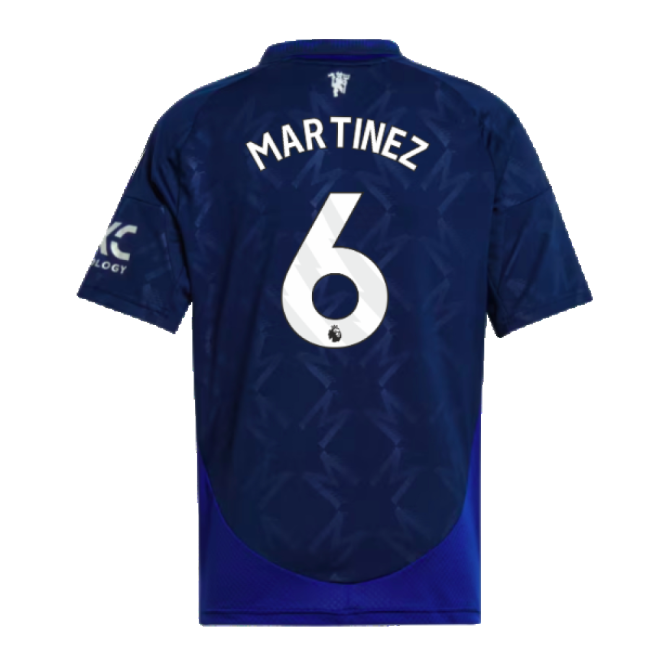 2024-2025 Man Utd Away Shirt (Kids) (Martinez 6)-Vantage Point Soccer