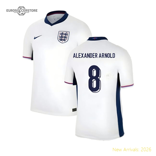 2024-2025 England Home Shirt (Alexander Arnold 8)-Vantage Point Soccer